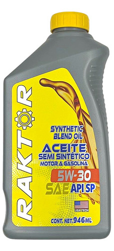 Aceite Raktor Semisintético 5w30 946ml Motor A Gasolina