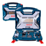 Jogo Kit De Ferramentas Brocas X-line Bosch 103 Peças