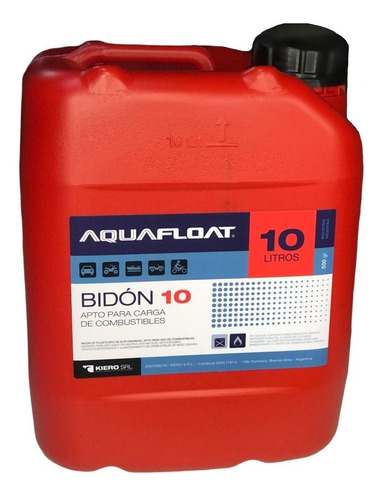 Bidon Combustible Nafta Gasoil 10 Litros Aquafloat 