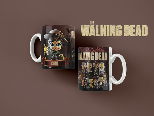 Kit Diseños Plantillas Tazas The Walking Dead Sublimación M2