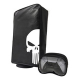 Funda Antipolvo P/ Ps5 + 1 Funda Joystick - Punisher