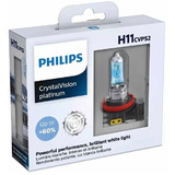 Set 2x Focos Philips Crystal Vision Platinum H11 12v 55w Oem