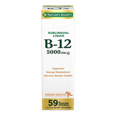 Nature's Bounty Vitamina B12 5000 mcg Líquido Sublingual Sabor Baya 59ml | Envío gratis