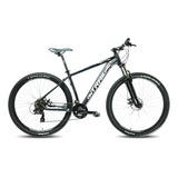 Bicicleta Mtb R29 Fire Bird Ontrail 24v M/18  Negro Blanco