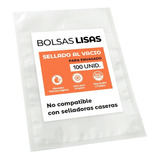 100 Bolsas Sellado Al Vacio Lisas 30x40 Cm De 90 Micras