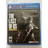 The Last Of Us Remasterd Ed. Ps4, Fisico. 