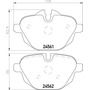 Pastillas De Freno Para Bmw S 3 E90 E92 Serie 5 E60 X1 E84  BMW Serie 5