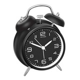 Reloj Despertador Con Pila Negro Vintage Retro Hamelin