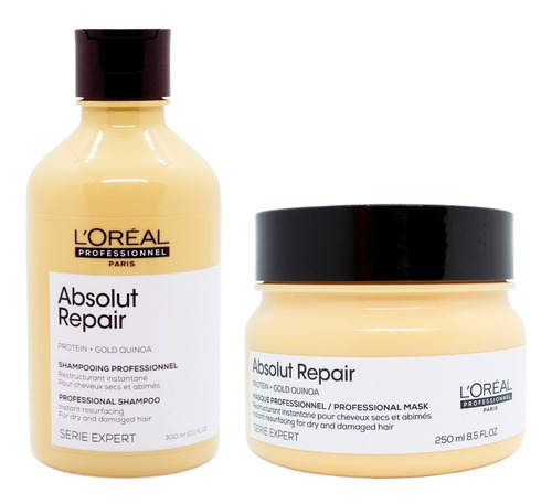 Kit Loreal Absolut Repair Combo Shampoo X250 + Máscara X200