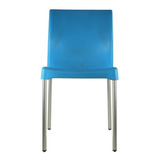 Silla De Comedor Mundo In Vivanti, Estructura Color Azul, 1 Unidad