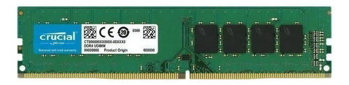Memória Ram Color Verde Ddr4 4gb 1 Crucial Cb4gu2666
