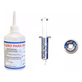 Kit Fluxo Solda No Clean + Fluxo Pastoso Rma-223 + Malha Des