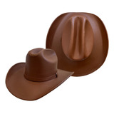 Sombrero Vaquero Tipo Piel Unisex Hombre Mujer Texana Tejana