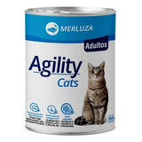 Lata Agility Gato Adulto Sabor Merluza 340 Grs X 6 Unidades