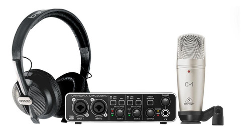 Kit De Grabación Behringer U-phoria Stu Umc-202hd Y C-1