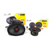 Paquete Bocinas De 6.5 Y 6x9 De Suono Coaxial Tweeter Seda