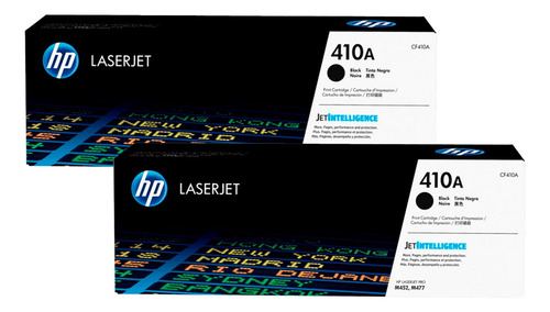 Pack X2 Tóner Hp 410a Laserjet Impresora Original 2300 Negro