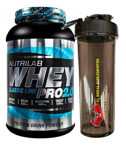 Nutrilab Whey Pro 2.0 Proteina Suero  + Vaso Shaker Acrilico