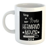 Taza Ceramica Voy A Ser Hermano Mayor Logo Batería