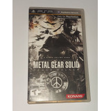 Metal Gear Solid Peace Walker Psp Original No Repro/clon