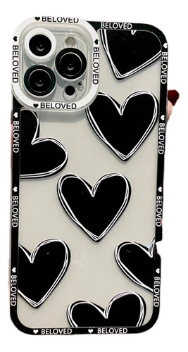 Funda De Teléfono Love Heart Para iPhone 15 Pro Max 14 13 12