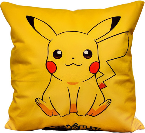 Cojín Almohada Felpa Pokémon Pikachu 45x45 Cm Extra Suave