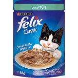 Alimento Gato Sobre Purina Felix Adulto Atún En Salsa 85g Np