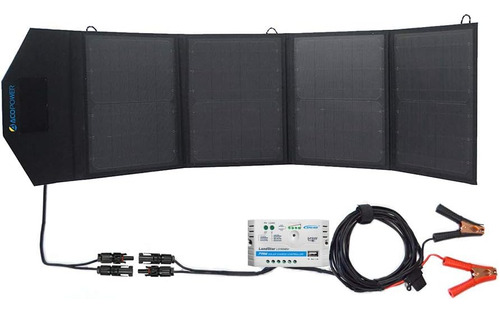 Hy4x12.5w 12v 50 Watt   Solar Panel Kit W/ 5a Charge Co...