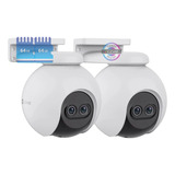 Kit X2 Camara Seguridad Wifi Domo 360 Ezviz +2 Memorias 64gb