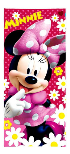 Toallòn Playero Niñas Minnie Piñata Microfibra Verano Pileta