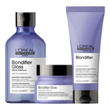 Kit Loreal Blondifier Gloss Sh300ml+cond200ml+masc250gr