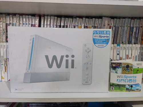 Nintendo Wii Branco Completo Na Caixa Serial Batendo Usa