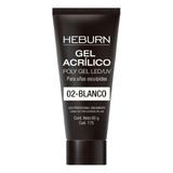 Polygel Uñas Heburn Gel Acrilico Led Uv Esculpidas 60gr Color 02 - Blanco