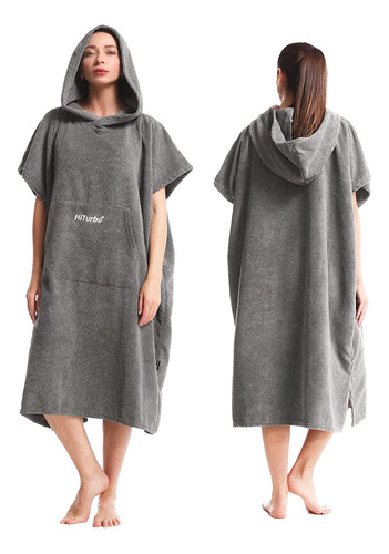 Toalla De Cambio Capucha, Poncho Absorbente De Microfib...