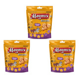 Kit 3 Biscoito Premium Magnus Cães Pequeno Porte 1kg 