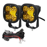 Neblineros Focos Luces Led 12/80v + Cableado Ramal 2 Metros 