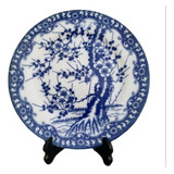 Plato Decorativo Imperial Chino Japones  Blue Antiguo