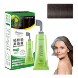 A Tinte Natural Tratamiento Cubre Canas Vegetal Con Peine