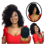 Peruca Wig Cacheada Afro Curta 45 Cm - Uso Diário + Brinde