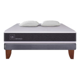 Cama Europea 2 Plazas Cic Ortopedic + Almohadas