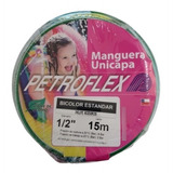 Manguera Bicolor Estriada 1/2 Pulgada 15 Mts Con Accesorios