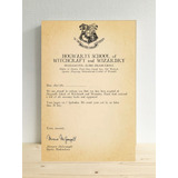 Cuadro Carta Hogwarts Harry Potter Regalo Personalizad 20x30