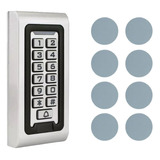 Teclado Metal Control Acceso Rfid Id Card 125 Khz + Sticker