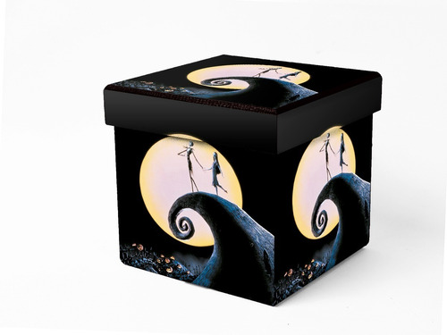 Caja De Madera Jack Skellington Para Regalo De Navidad 12x12