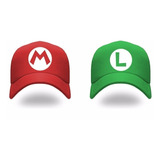 Gorra Mario Bros Y Luigi Trucker Pack X 2