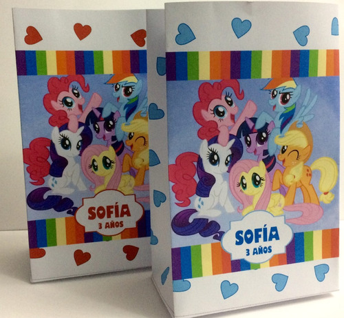 Bolsitas De Papel My Little Pony, Equestria, X 10