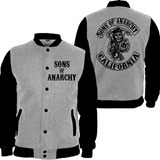 Casaco Moletom Moleton College Son's Of Anarchy Logo A596