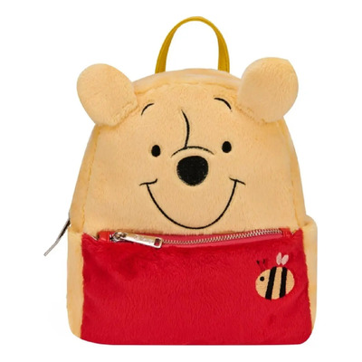 Bolso Loungefly Oso Winnie Pooh Backpack De Peluche Amarillo Liso
