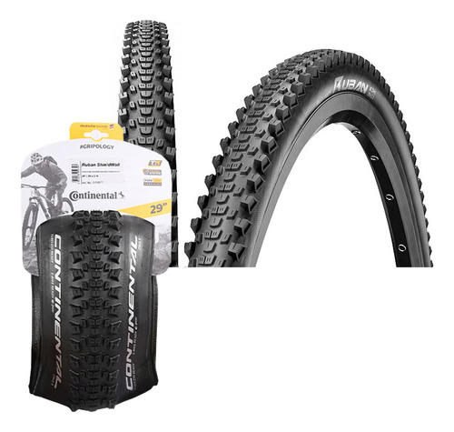 Pneu Continental Mtb 29 Tubeless Ruban 29x2.30 Dobrável Cor Preto