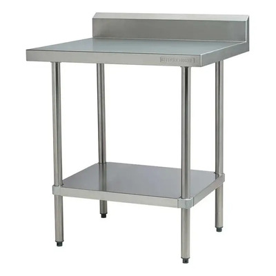 Mesa A Pared 100% Acero Inoxidable 70x70x90 Marca Ferrinox | Meses sin interés